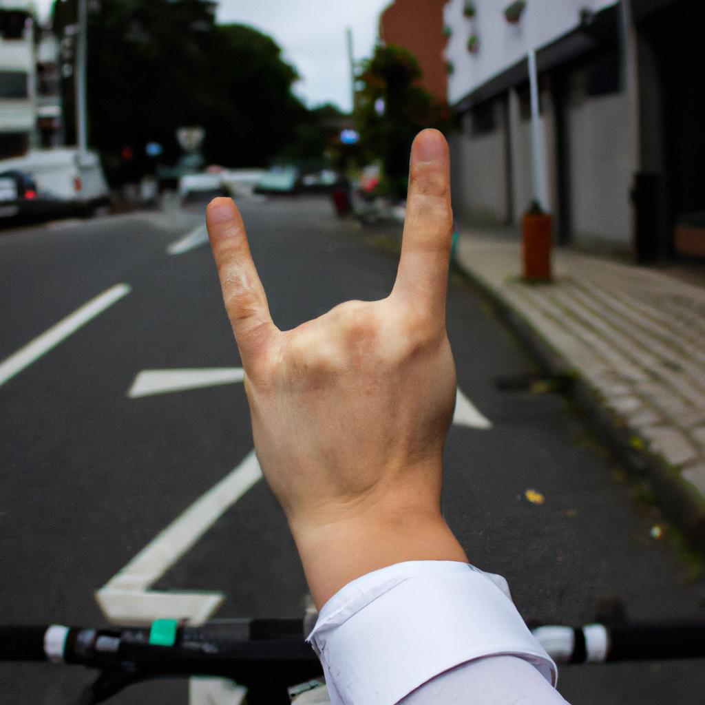 Hand Signals: Enhancing Bicycle Safety in Sports Cycling